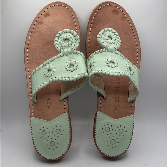 Jack Rogers Women's Light Green Sandals - Picture 8 of 8